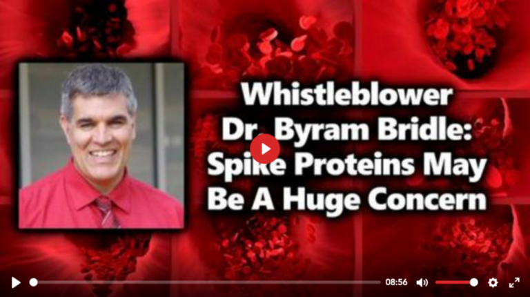 Dr. Byram Bridle blows whistle on spike proteins causing damage