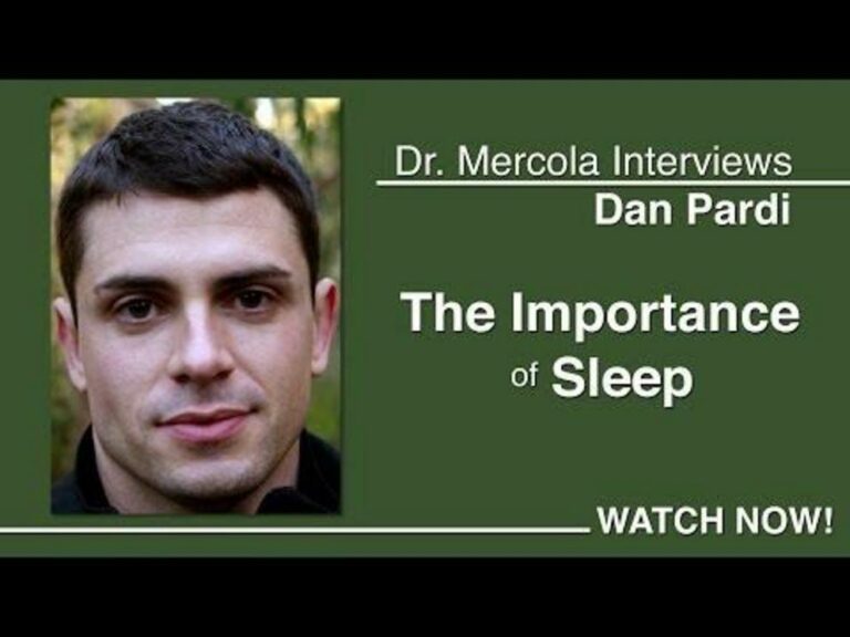 Dr Mercola interviews Dan Pardi about sleep