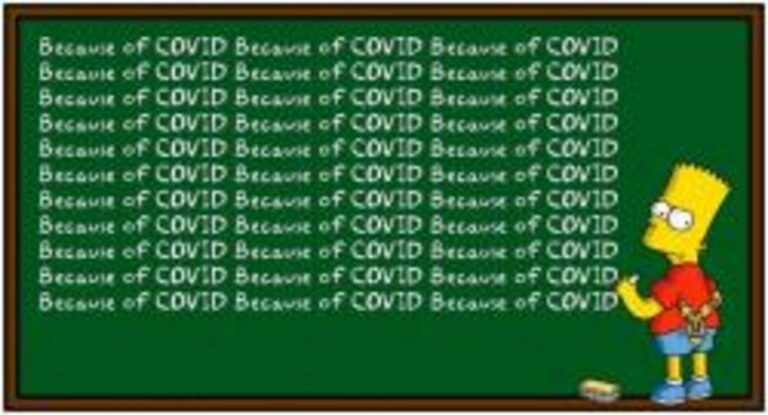 …Because of COVID