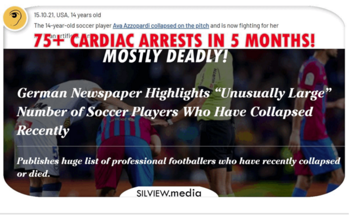 Twice as many cardiac arrests in athletes this year vs ALL history