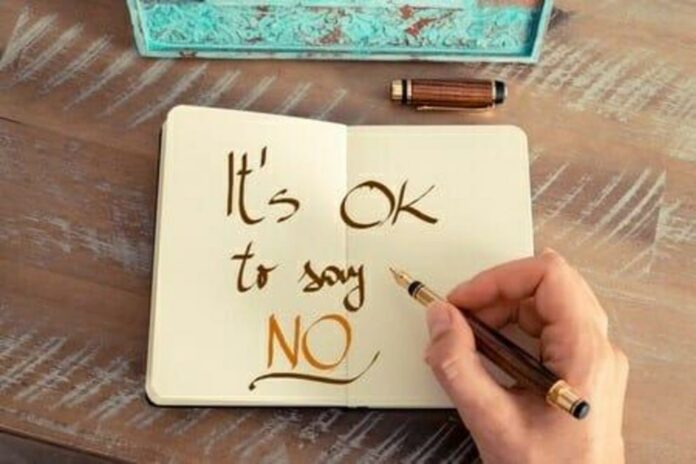It’s okay to say “NO” to others!