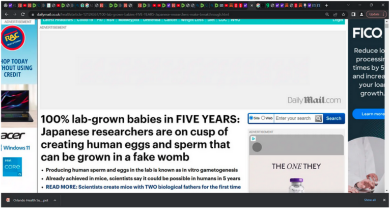 100% lab-grown babies in FIVE YEARS