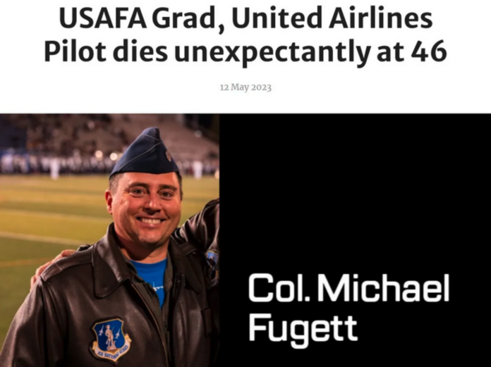 United Airlines & US Air Force Pilot dies aged 46