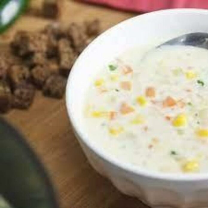 Fire roasted corn soup