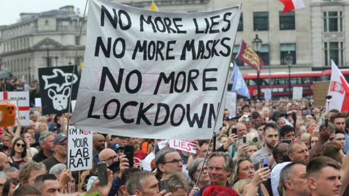 UK denies targeting lockdown critics