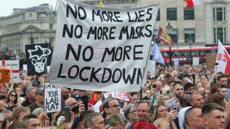 UK denies targeting lockdown critics