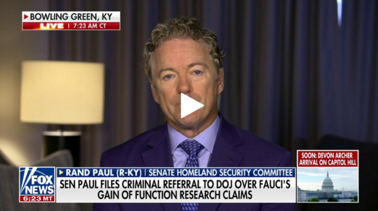 Rand Paul says Dr. Fauci caught 'red-handed' for lying to Congress