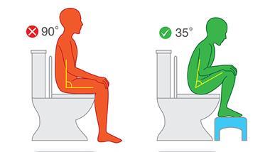 proper pooping position