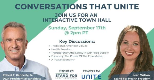 Stand for Health Freedom Hosts RFK in Interactive Online Town Hall