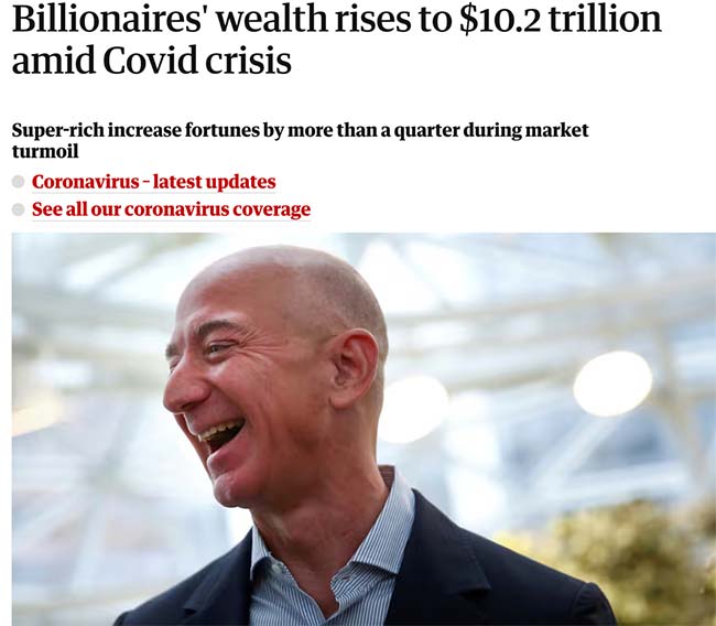 billionaires wealth rises