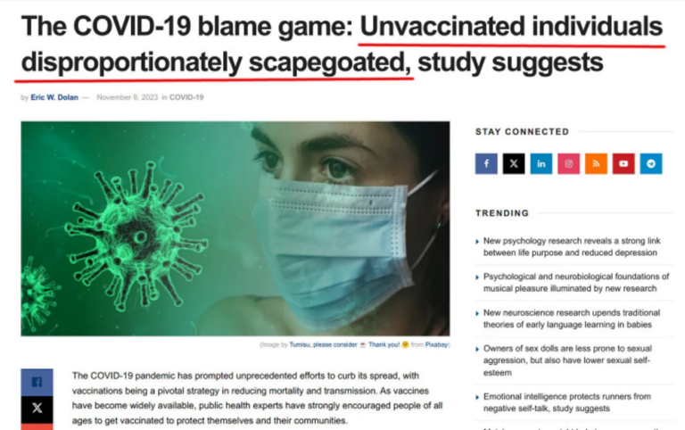The unvaccinated were unfairly scapegoated