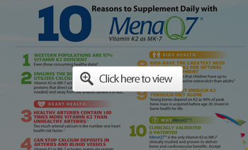 10 Reasons to Supplement Daily with Vitamin K2 infographic Preview