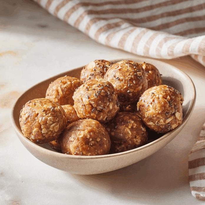 Peanut butter-oat energy balls